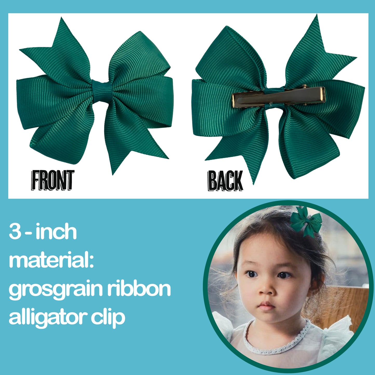 40 Pairs Ribbon Hair Bows in 20 Assorted Colors with Alligator Clips, Fashion Hair Accessories for Girls, Babies, Infants, Toddlers, and Kids