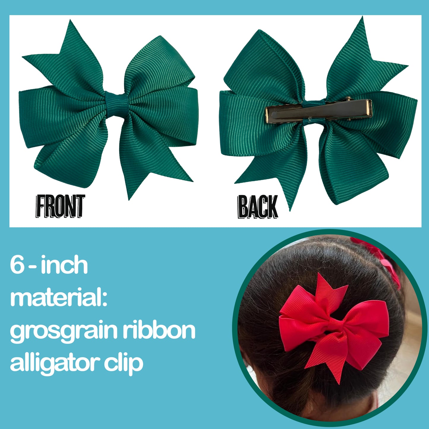 40 Pairs Ribbon Hair Bows in 20 Assorted Colors with Alligator Clips, Fashion Hair Accessories for Girls, Babies, Infants, Toddlers, and Kids