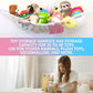 2 Pack Large Stuffed Animals Hammock for Room Organization and Toy Storage 70 inch